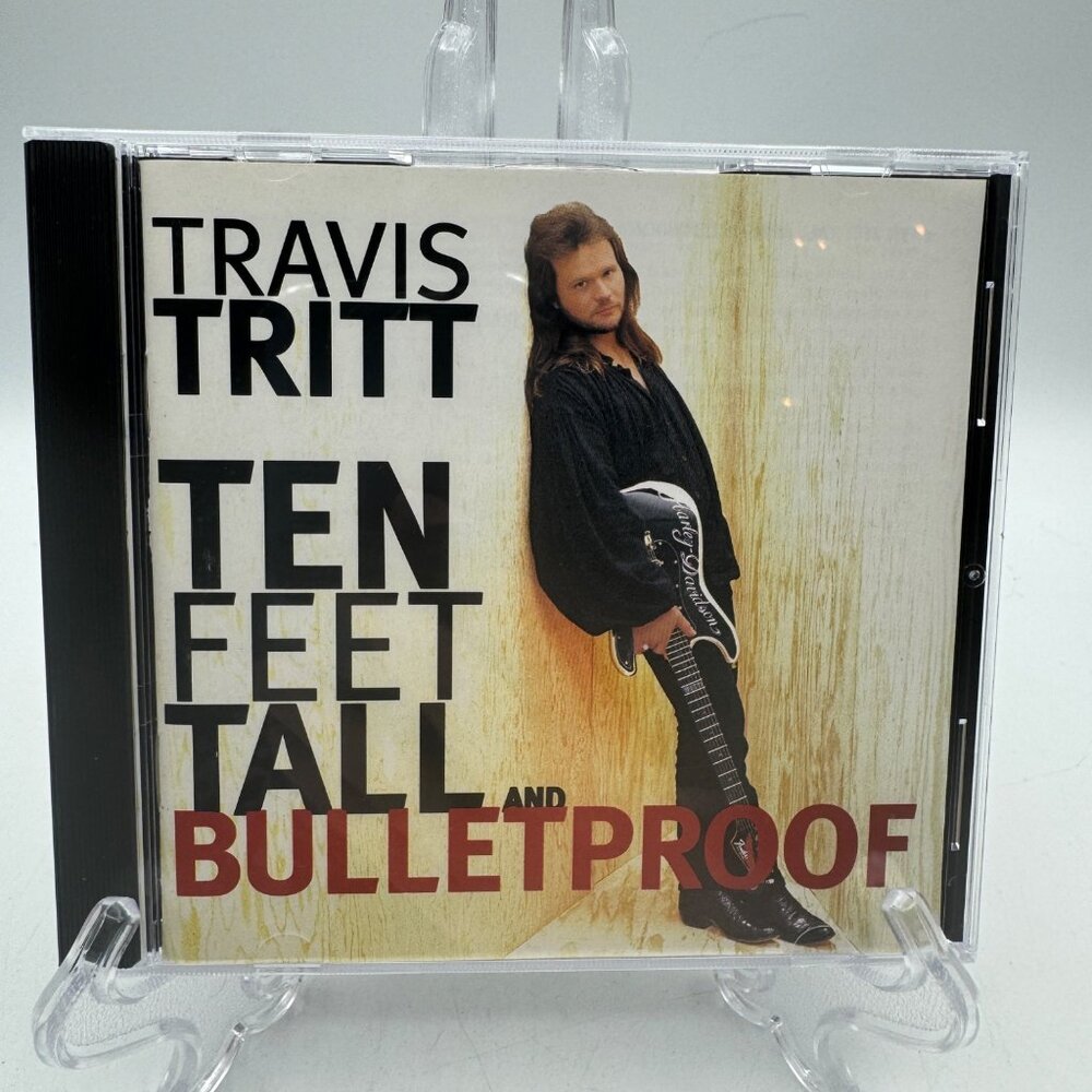 Travis Tritt Ten Feet Tall And Bulletproof Album CD 1994 Country Rock Warner Bro